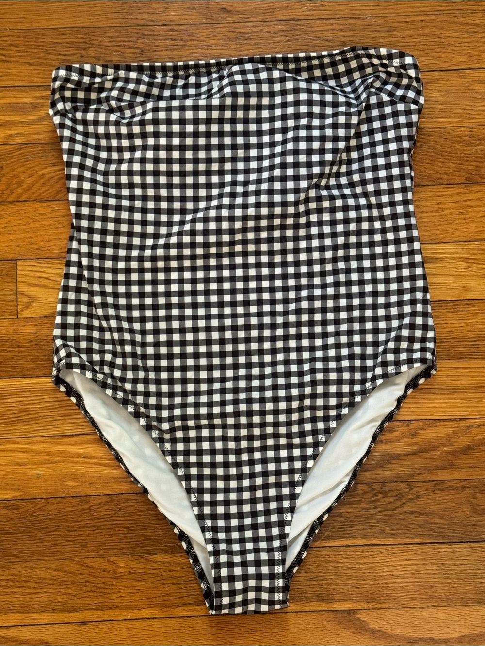 J. Crew Gingham One-Piece Swim Suit